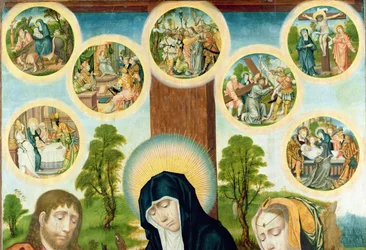 La Lamentation du Christ Mort, c.1520 (détail)